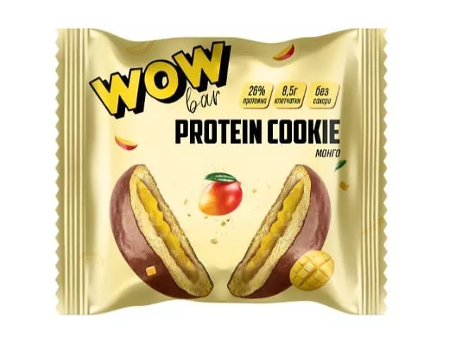 Prime Kraft Протеиновое Печенье WOWBAR с Начинкой 40g