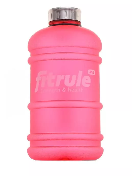 FitRule Бутыль прорезиненная металлическая крышка 2,2L (Розовая)