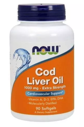 NOW Cod Liver Oil 1000 mg 90 sgels
