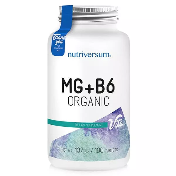 Nutriversum MG+B6 ORGANIC 100 tabs