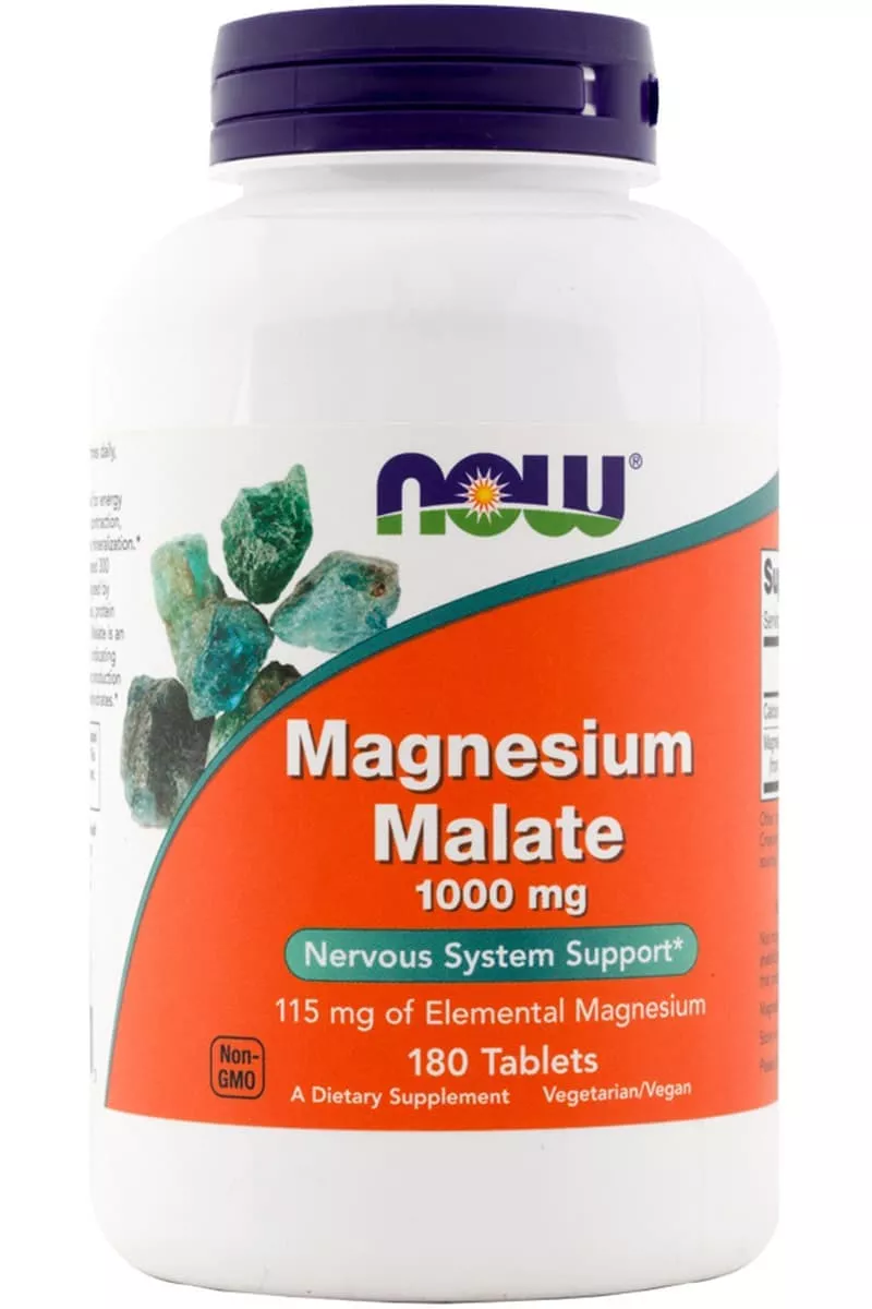 NOW Magnesium Malate 1000 mg 180 Tabs