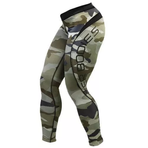 Лосины Better Bodies Camo Long Tight Green Camo
