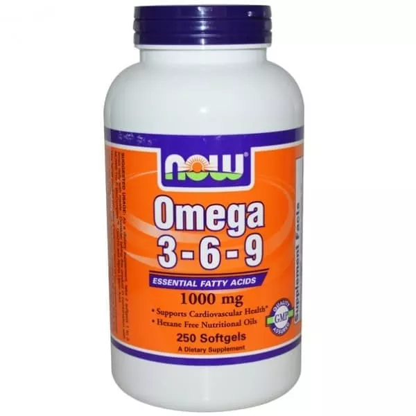 NOW Omega 3-9-6 1000 mg 250 sof