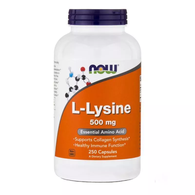 NOW L-Lysine 500 mg 250 vcaps