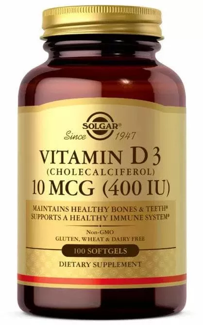 Solgar Vit D-3 400 IU 100 caps