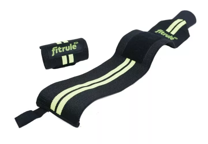 FitRule Бинт кистевой черно-зеленый (medium) 50 см