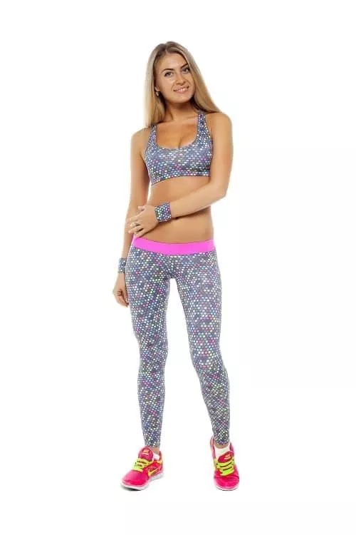 ProFit Лосины с яркими гексагонами lp 021