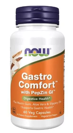 NOW Gastro Comfort With Pepzin Gi 60 vcaps