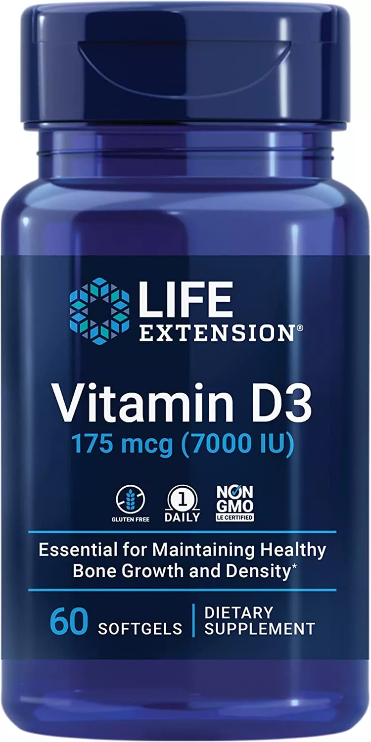 LIFE Extension Vitamin D3 7000 IU 60 sgels