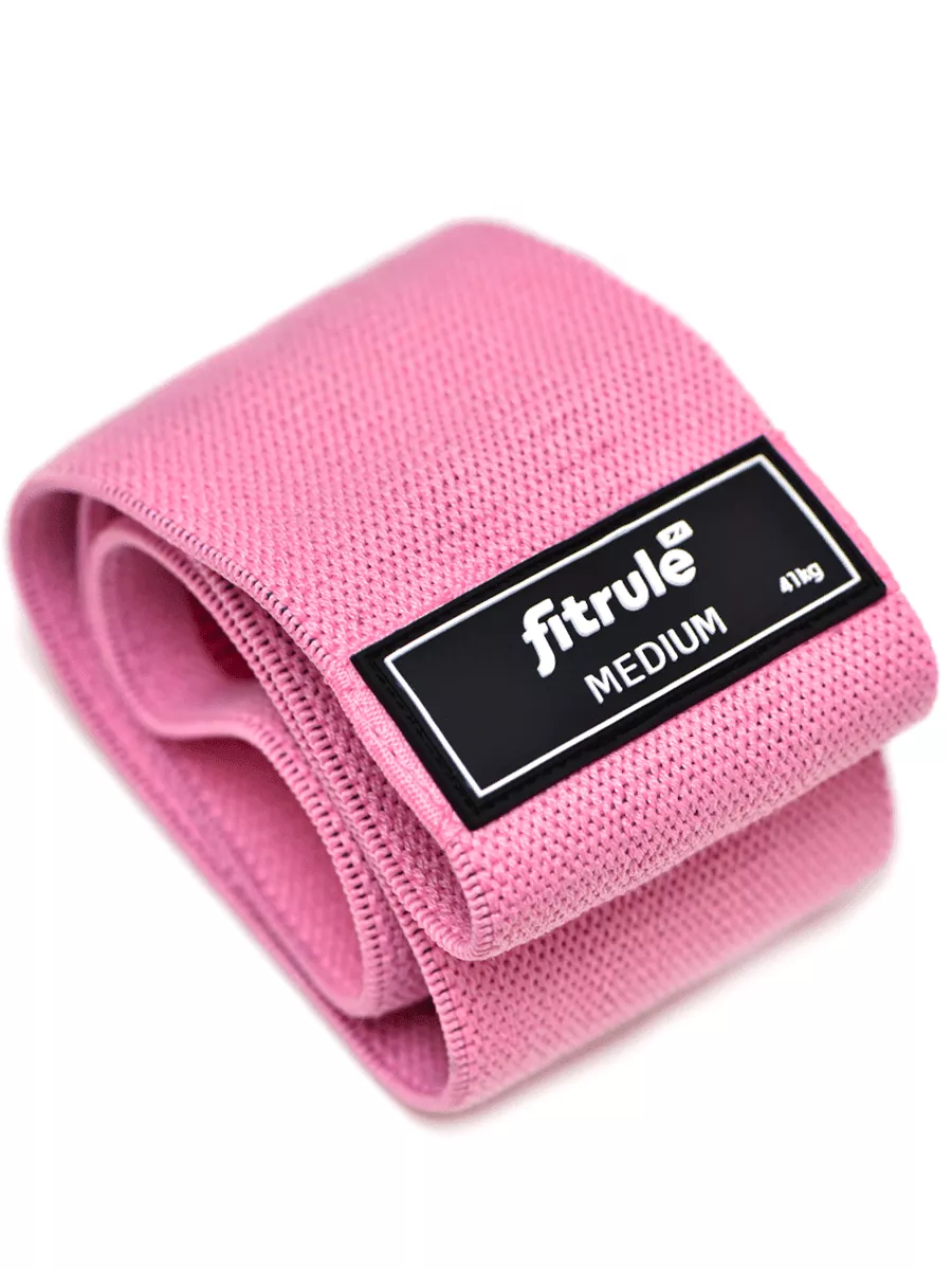 FitRule Фитнес резинка тканевая (41 кг, розовая)