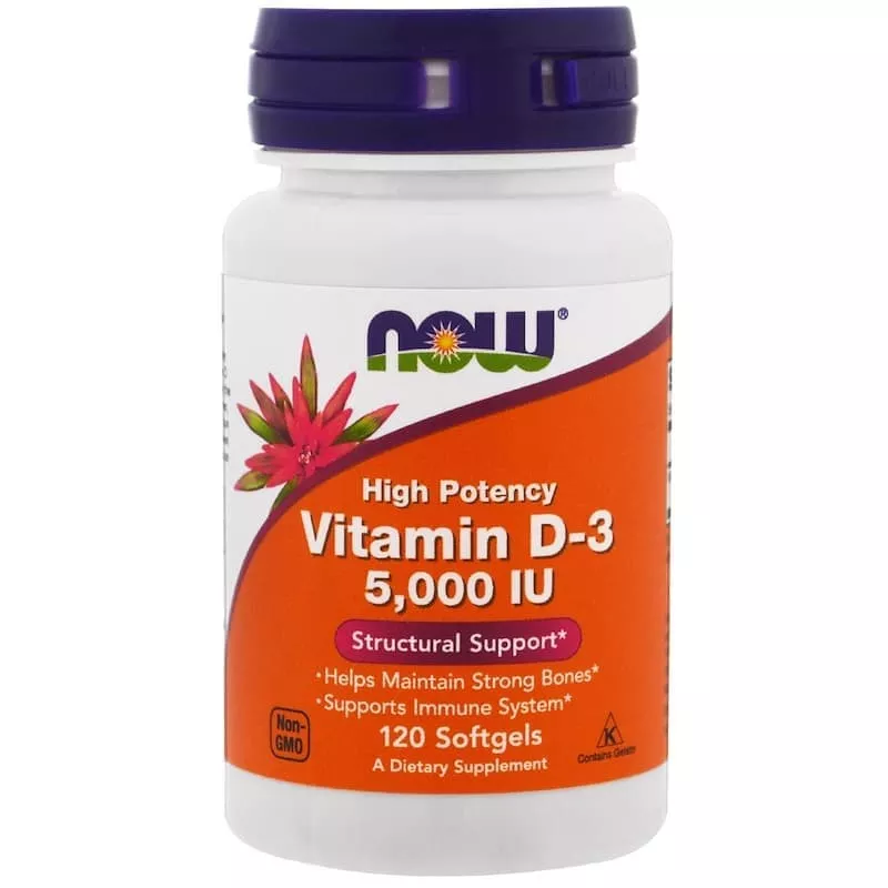NOW Vitamin D-3 5000 120 caps