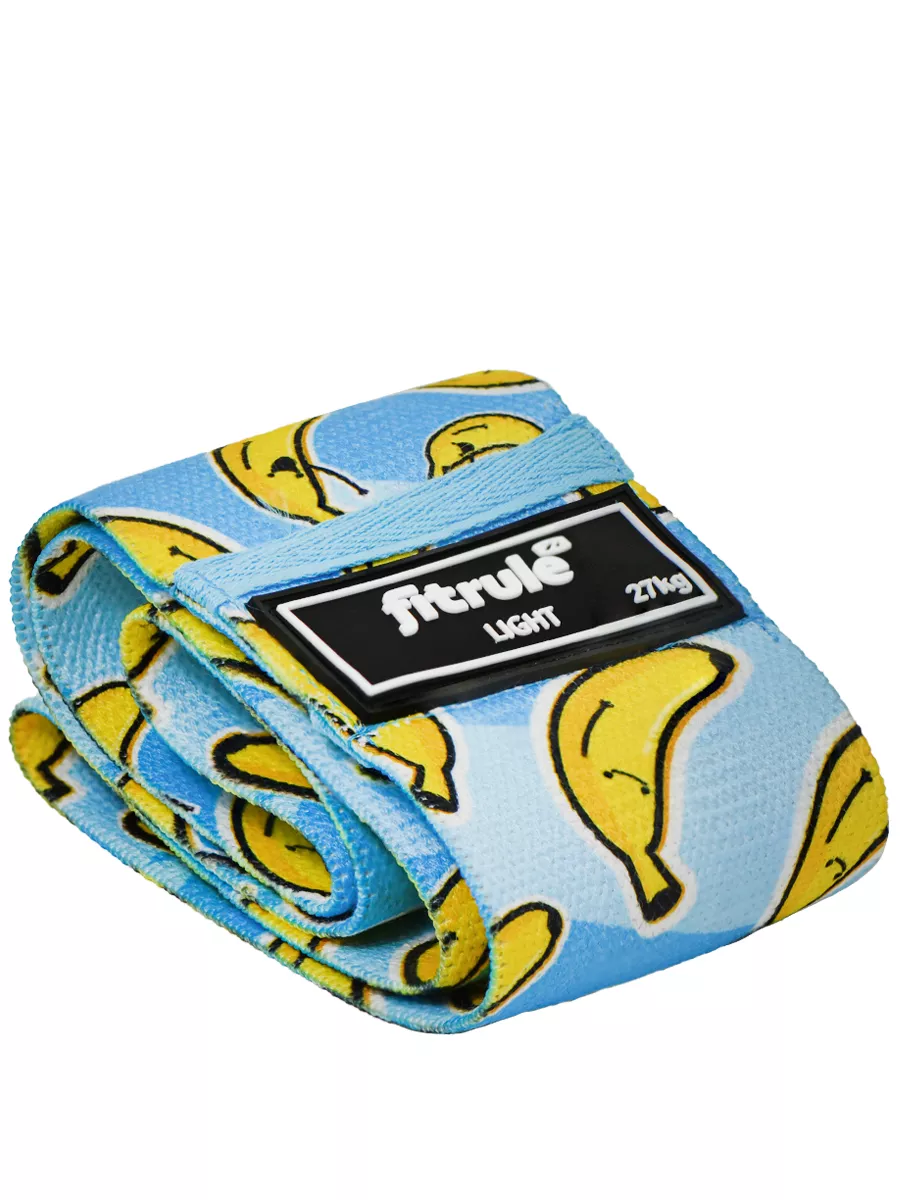 FitRule Фитнес резинка тканевая Принтованая (Банан 27кг)