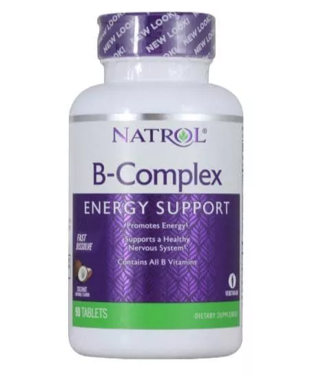 NATROL B-Complex Coconut 90 tabs