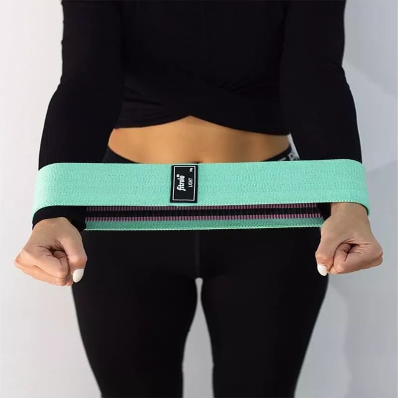 FitRule Фитнес резинка тканевая (27 кг, зеленая)