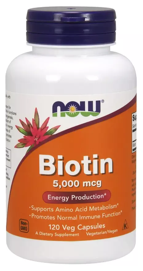 NOW Biotin 5000mcg 120 vcaps