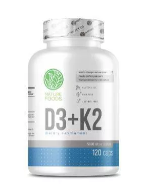 Nature Foods Vitamin D3+K2 120 caps