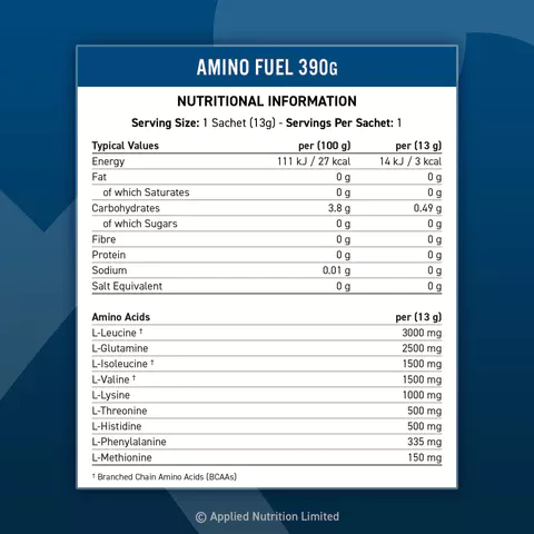 Applied Nutrition Sample Sashet Amino Fuel EAA 13g