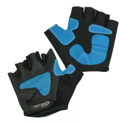 Best Body Перчатки Training & Cycle Handschuhe (Чёрно-Голубые) 