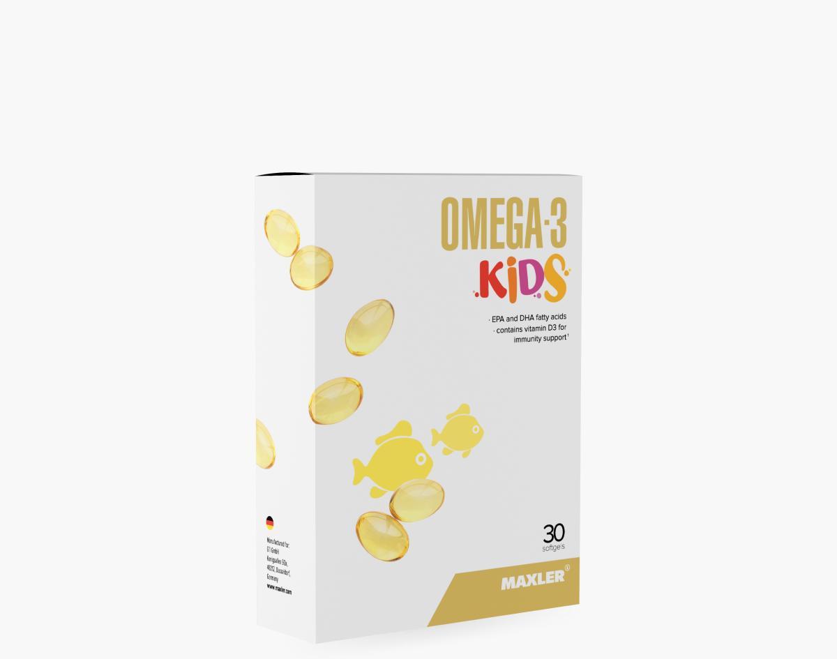 Maxler Omega-3 Kids 30 caps box
