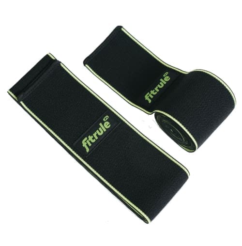 FitRule Бинт коленные черно-зеленый (lite) 2 м