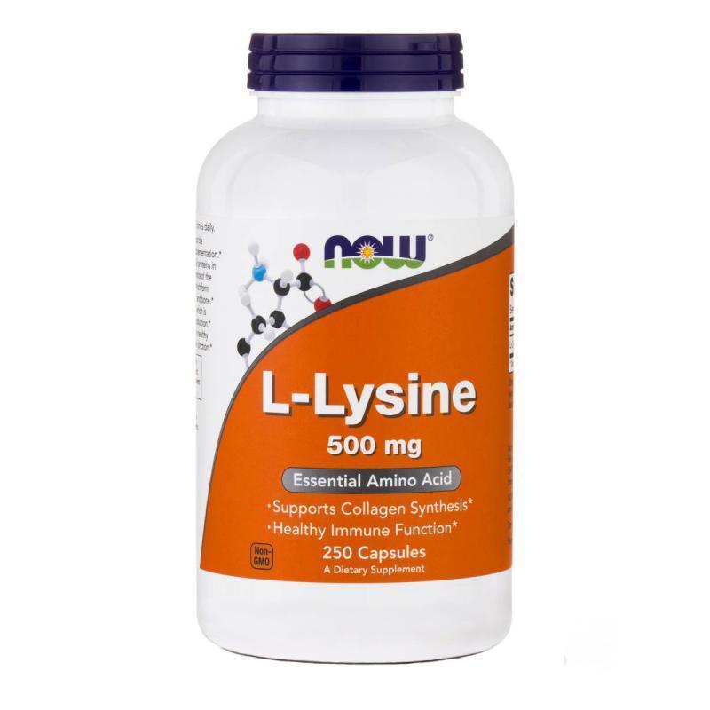 NOW L-Lysine 500 mg 250 vcaps фото