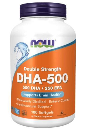 NOW DHA 500mg 180 sgels