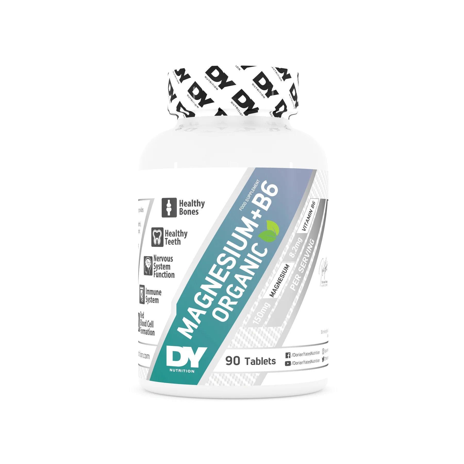 Dorian Yates Nutrition Magnesium+B6 Organic 90 tabs