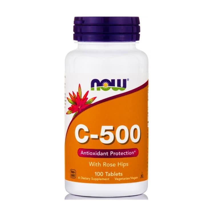 NOW Vitamin C-500 with Rose Hips 100 tabs(неверная)