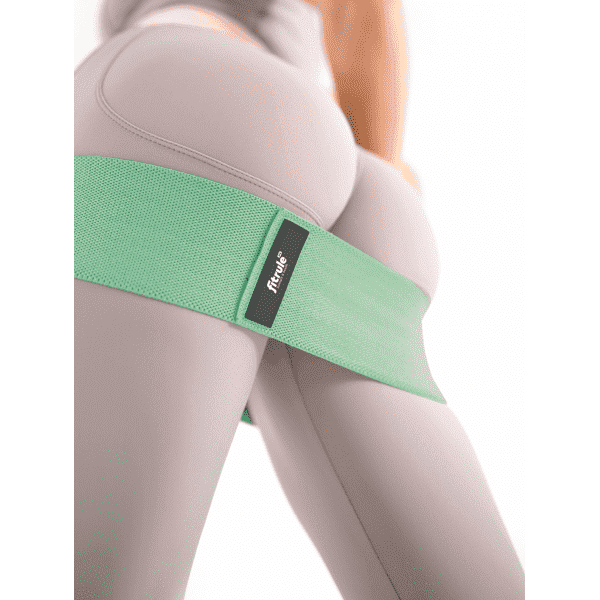 FitRule Фитнес резинка тканевая (27 кг, зеленая)