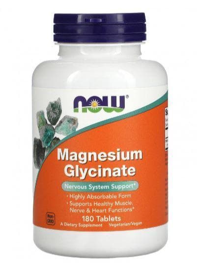 NOW Magnesium Glycinate 180 tabs