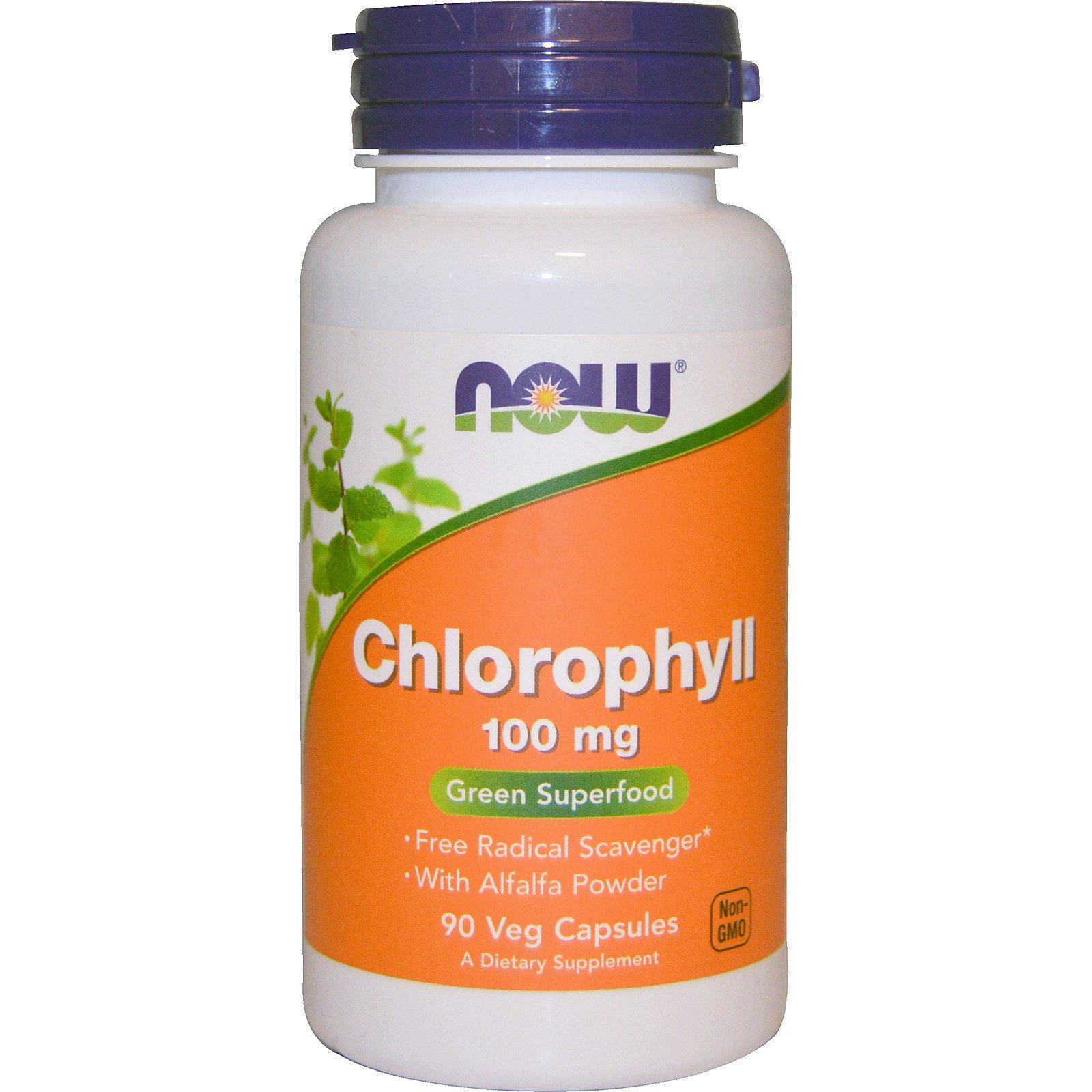 NOW Chlorophyll 100mg 90 vcaps фото