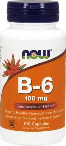 NOW B-6 100mg 100 caps