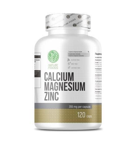 Nature Foods Calсium Magnesium Zinc 120 caps