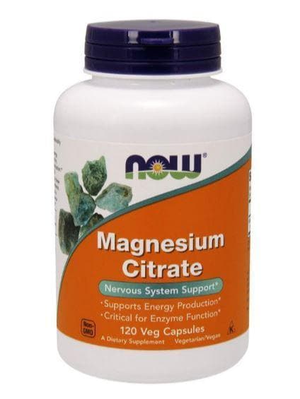 NOW Magnesium Citrate 400mg 120 vcaps