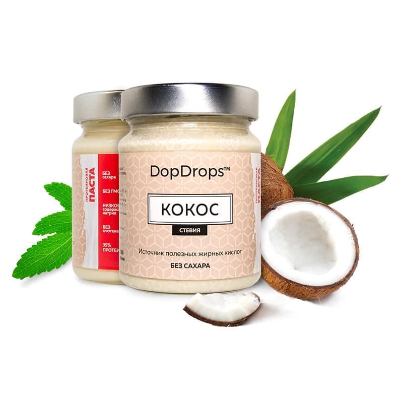 DopDrops Протеиновая Паста Кокос 265g