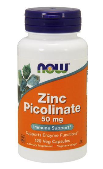 NOW Zinc Picolinate 50 mg 120 vcaps