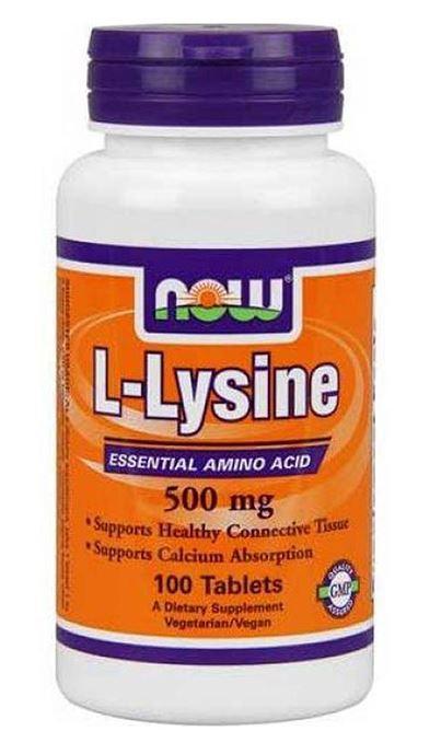 NOW L-Lysine 500 mg 100 tabs