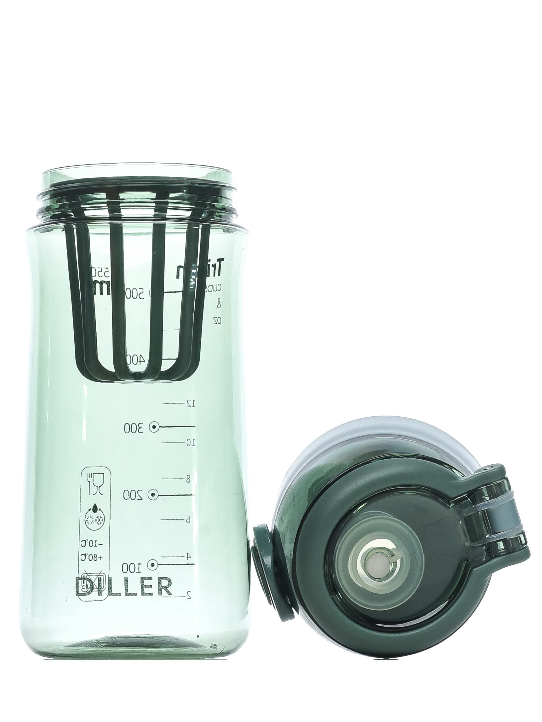 Бутылка для воды Diller D38-550 ml (Зеленый) фото