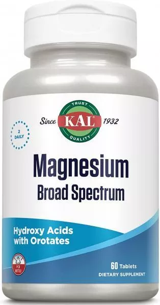KAL Vitamins Magnesium Broad Spectrum 400mg 60 tab фото