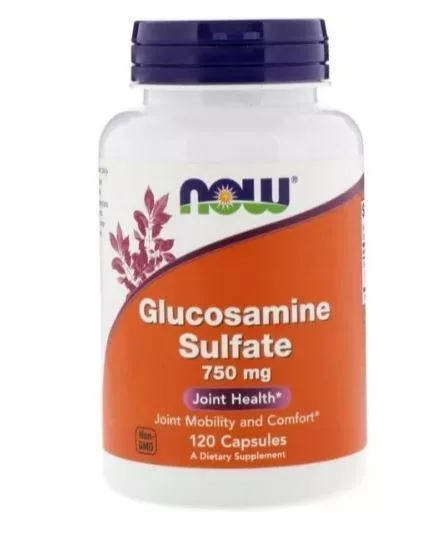 NOW Glucosamine Sulfate 750mg 120 vcaps фото