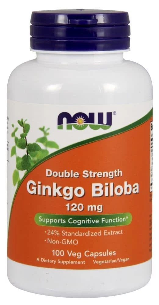 NOW Ginkgo Biloba 120 mg 100 vcaps фото
